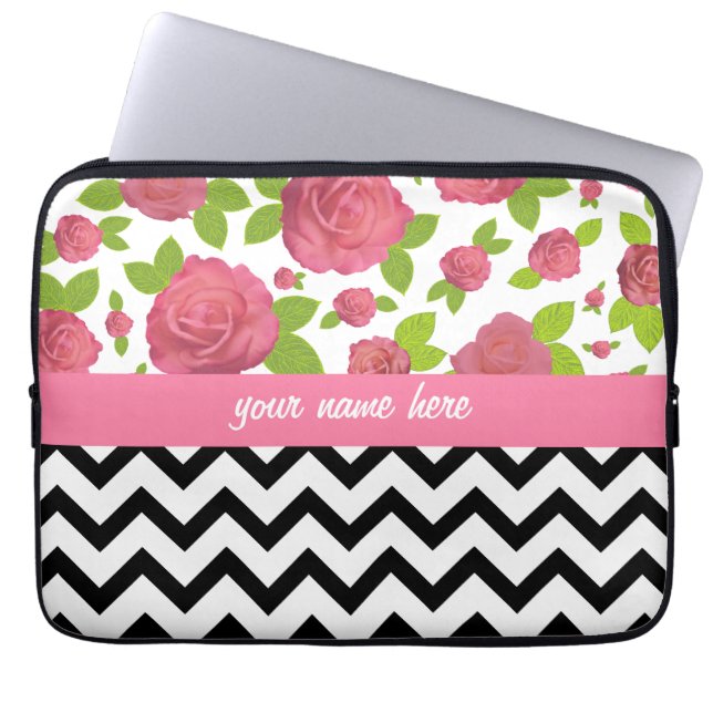 Floral et zigzag mélangés imprime le sac de (Devant)