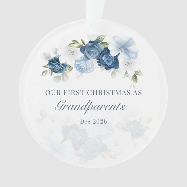 Floral Eucalyptus Grands-parents 1er Noël (devant)