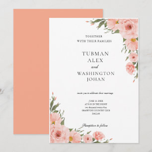 Floral Eucalyptus Wedding Invitation