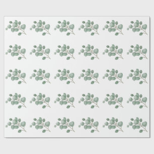 Floral Eucalyptus Wrapping Paper