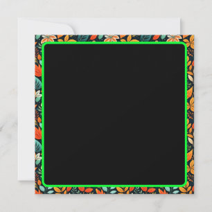 Floral Exotic Flowers Pattern Invitation
