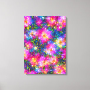 Floral Explosion Abstract Canvas Print