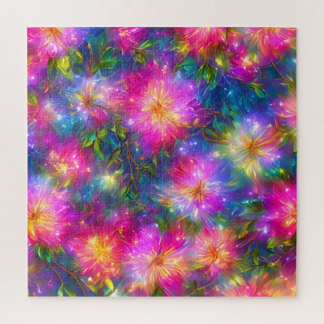 Floral Explosion Abstract  Jigsaw Puzzle (Vertical)