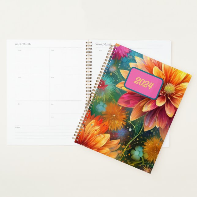 Floral Explosion: Bursting Colour Pattern Planner (Display)