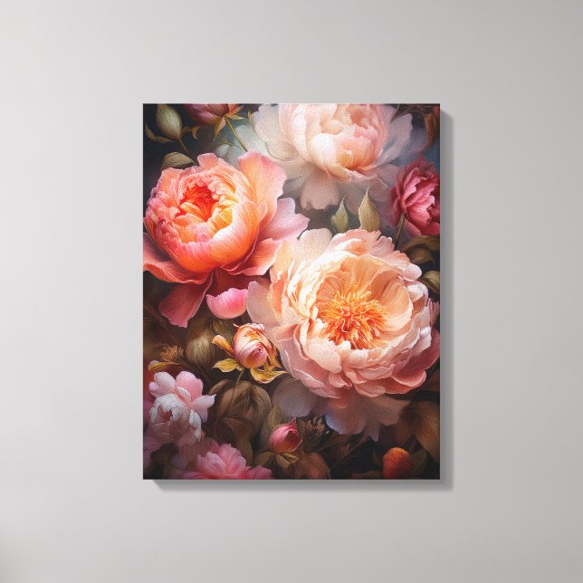 Floral Explosion Canvas Print (Front)