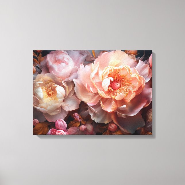 Floral Explosion Canvas Print (Front)