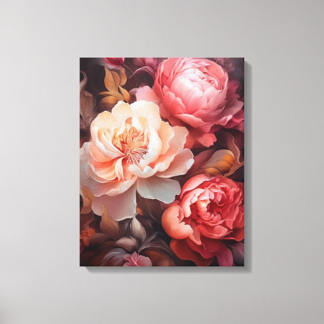 Floral Explosion Canvas Print (Front)