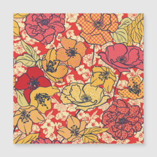 Floral Explosion: Seamless Vintage Trend.