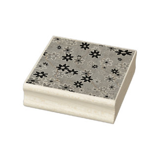 Floral Fabric Seamless Pattern coloured 1 Rubber Stamp