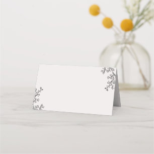 Floral Fairytale Buffet Étiquettes Cartes