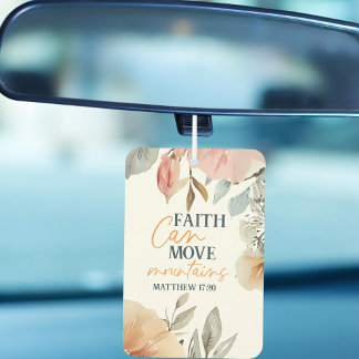 Floral Faith Can Move Mountains Air Freshener