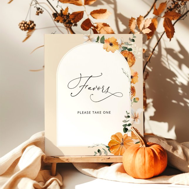 Floral fall Favours please take one Poster (Creator Uploaded)