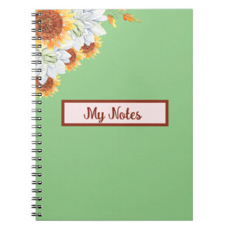 Floral Fall Inspire School Notebook