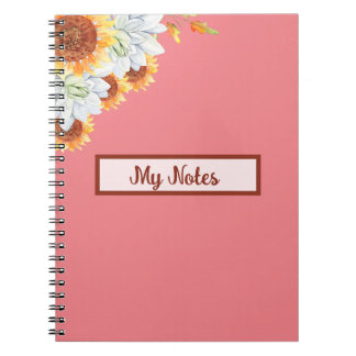 Floral Fall Inspire School Notebook