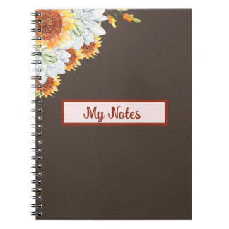 Floral Fall Inspire School Notebook