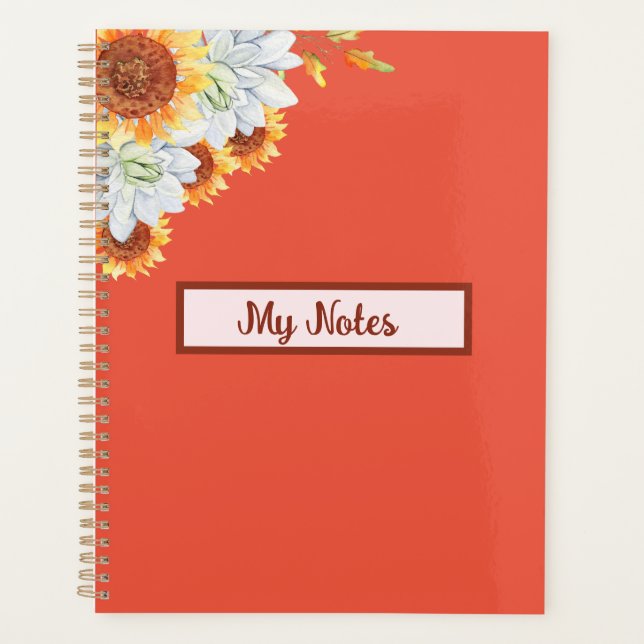 Floral Fall Inspire School  Planner (Front)