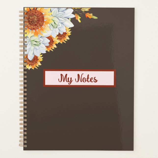 Floral Fall Inspire School  Planner (Front)
