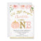 Floral Fall Little Pumpkin Birthday Invitation