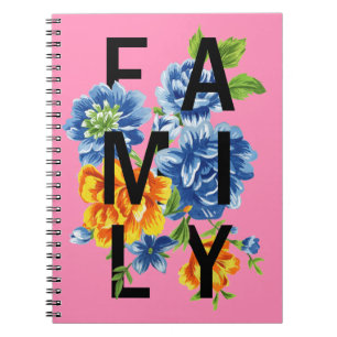 Floral Family Quote Notebook