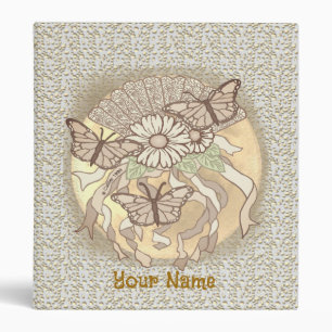 Floral Fan Wedding  binder