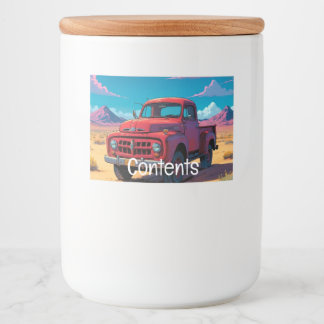 Floral Fancy Food Label