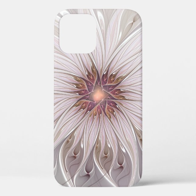 Floral Fantasy, Abstract Modern Pastel Flower Case-Mate iPhone Case (Back)