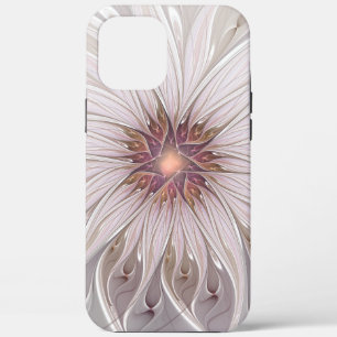 Floral Fantasy, Abstract Modern Pastel Flower iPhone 12 Pro Max Case