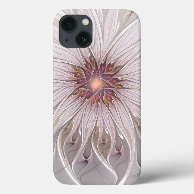 Floral Fantasy, Abstract Modern Pastel Flower Case-Mate iPhone Case (Back)