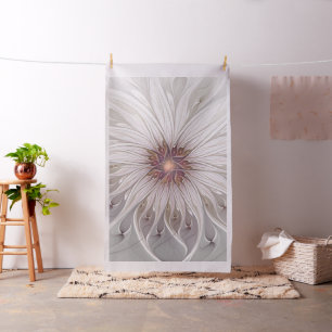 Floral Fantasy, Abstract Modern Pastel Flower Fabric