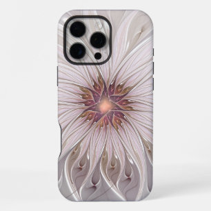 Floral Fantasy, Abstract Modern Pastel Flower iPhone 16 Pro Max Case
