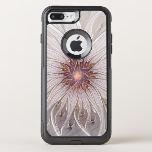 Floral Fantasy, Abstract Modern Pastel Flower OtterBox Commuter iPhone 8 Plus/7 Plus Case