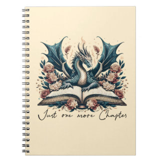 Floral Fantasy Book Dragon Just one more chapter
