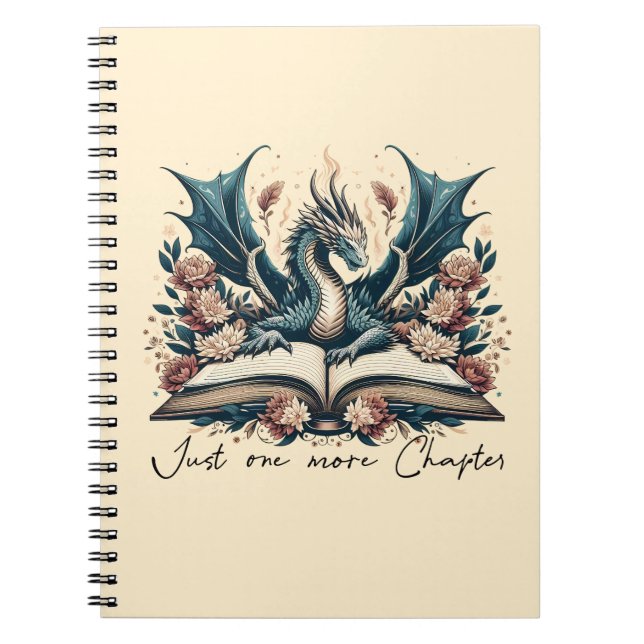 Floral Fantasy Book Dragon Just one more chapter (Front)