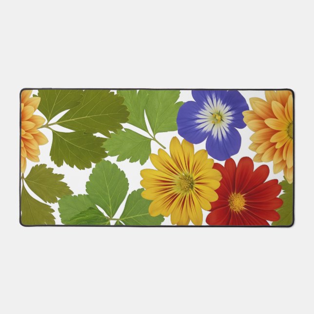  Floral Fantasy Desk Mat (Front)