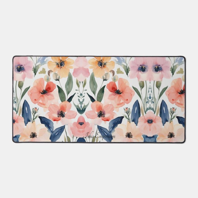 Floral Fantasy Desk Mat (Front)