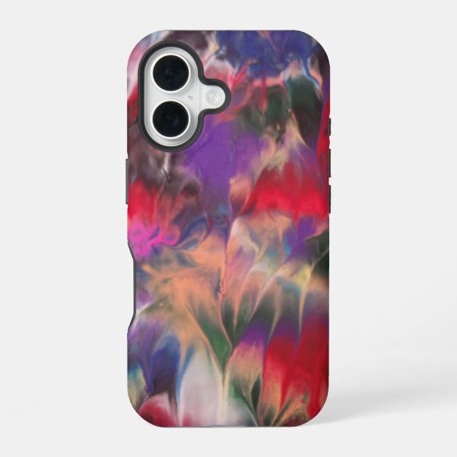 Floral Fantasy iPhone 16 Case (Back)