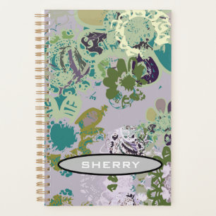 Floral Fantasy Monogram Planner