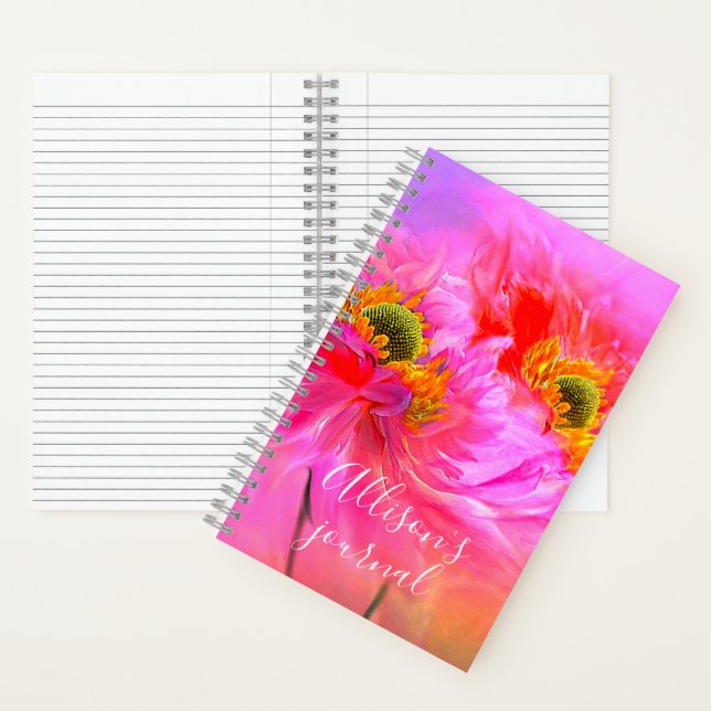 Floral fantasy personalized journal (Inside)