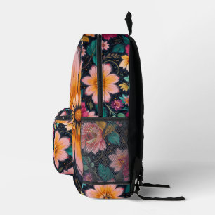 Floral Fantasy Printed Backpack