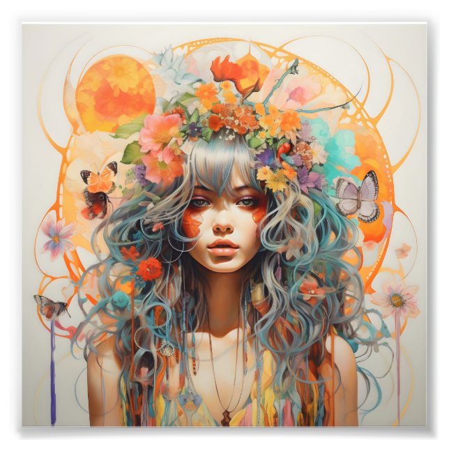 Floral Fantasy Wall Art (Front)