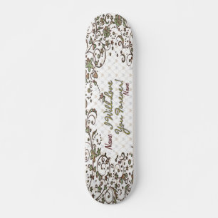 Floral Fashion 11 Skateboard