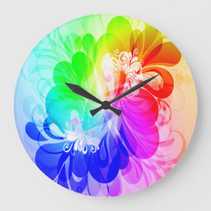 Floral Fashion 5 Wall Clock