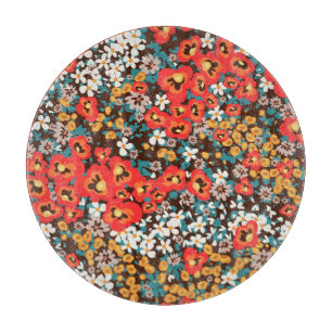 Floral Fashion: Spring Dress Print. Cutting Board