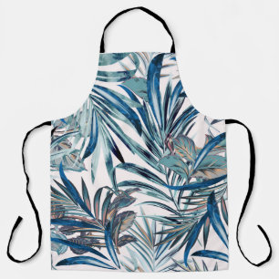 Floral fashion tropical vintage pattern with palm apron