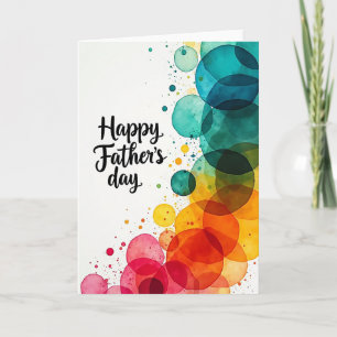 Floral Fathers Day Scene Card