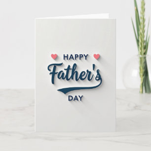 Floral Fathers Day Script Card
