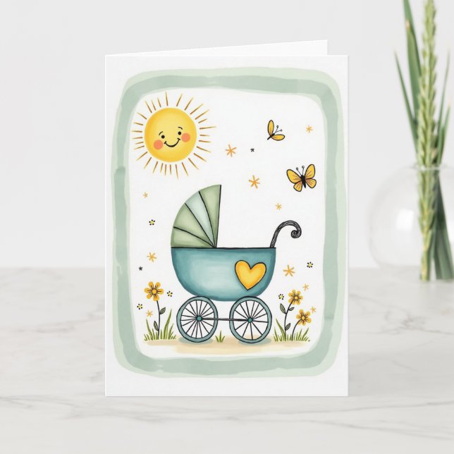Floral Fathers Day Sun Card (Front)