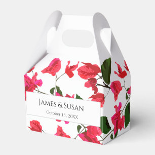 Floral Favour Box with Bougainvillea Flower