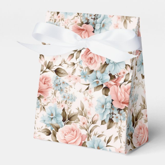 Floral Favour Treat Box (Front Side)
