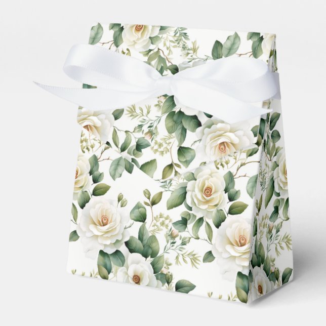 Floral Favour Treat Box (Front Side)